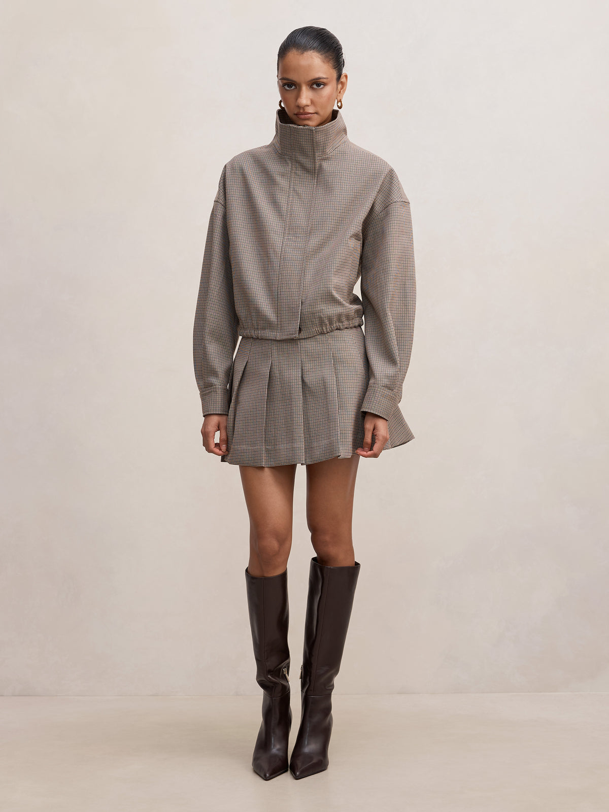 Hazel Petite Funnel Neck Jacket