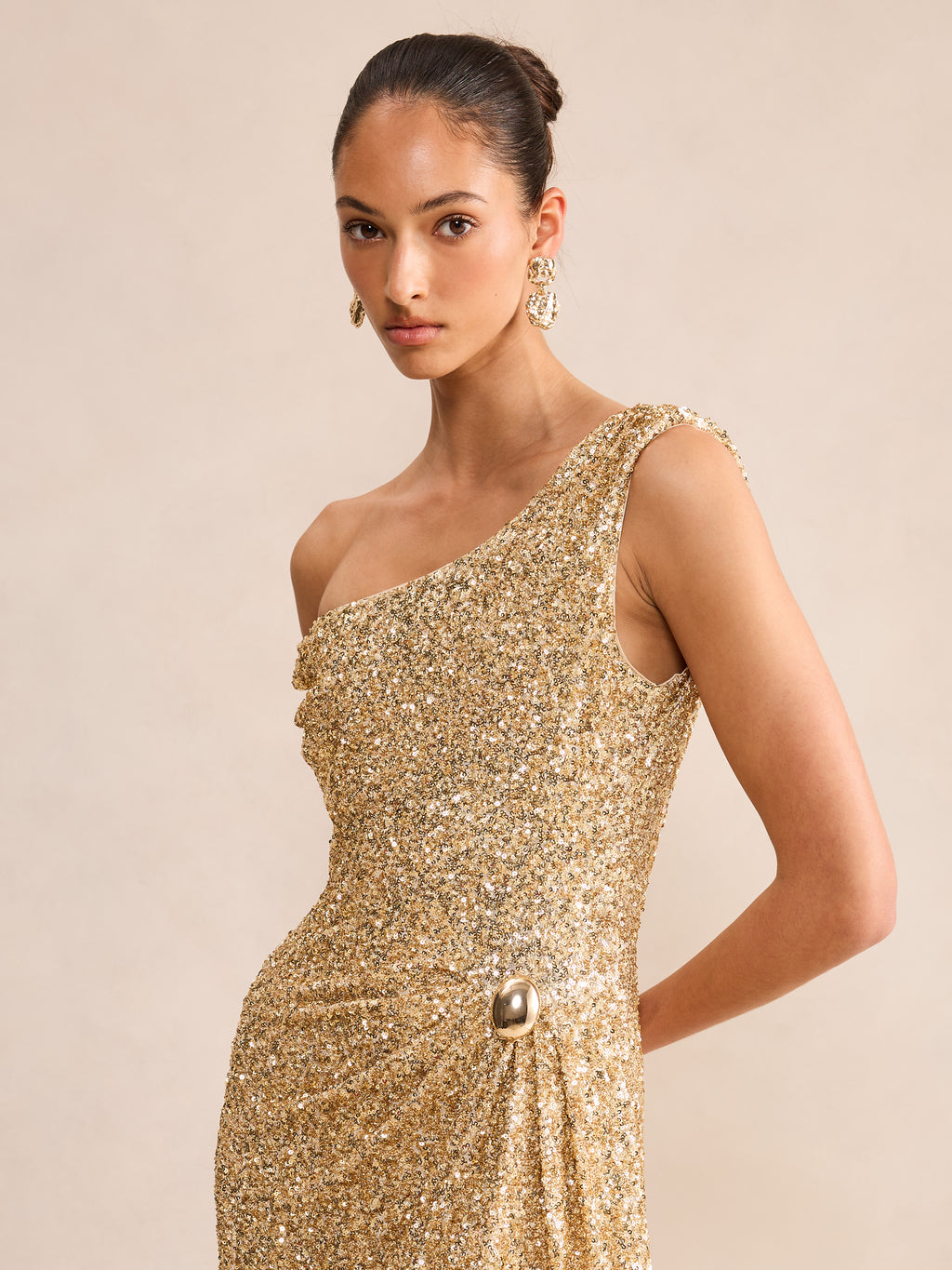 Raegan Sequin Asym Gown