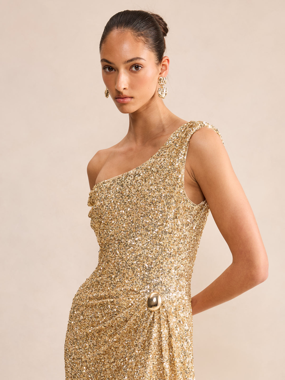 Raegan Sequin Asym Gown