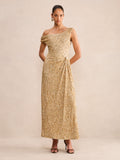 Raegan Sequin Asym Gown