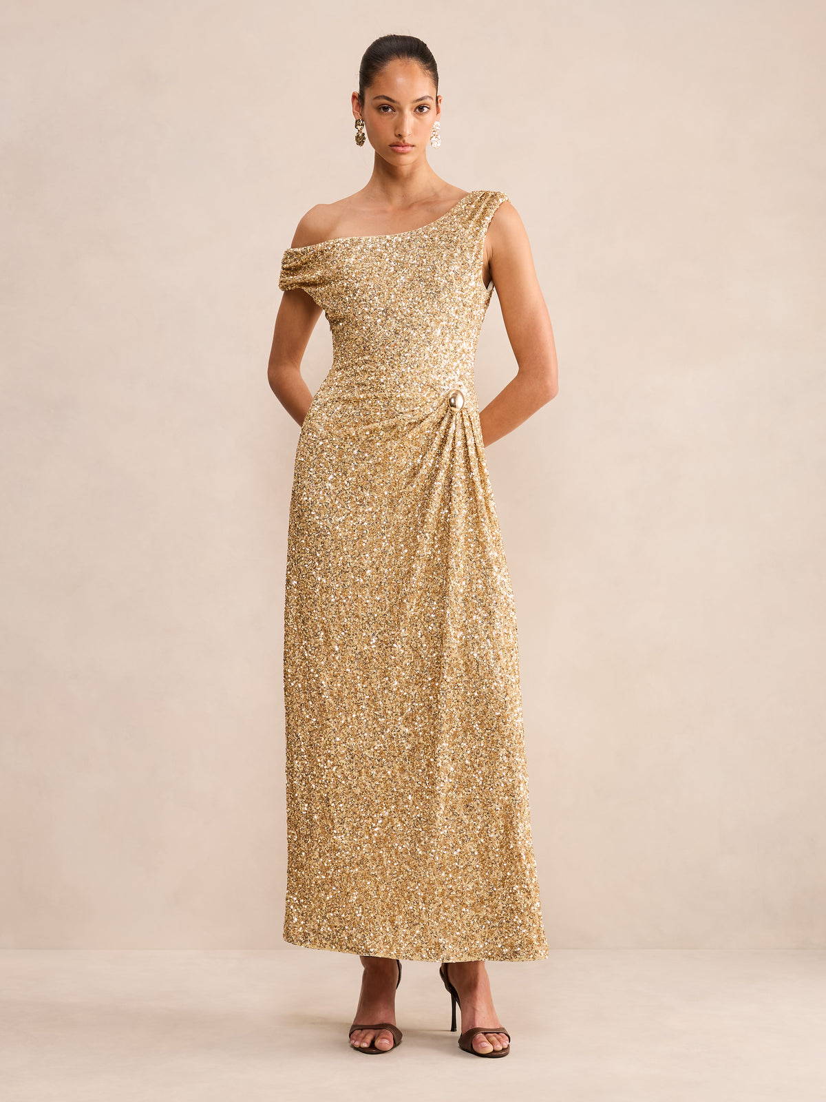 Raegan Sequin Asym Gown