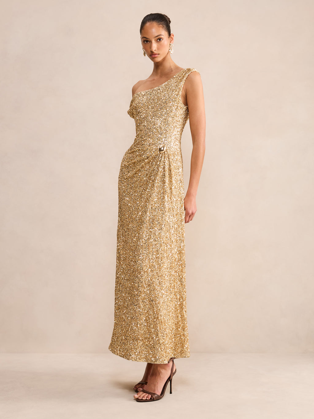 Raegan Sequin Asym Gown