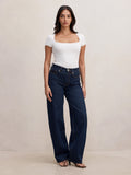 Esther Scoop Neck Trim Tee