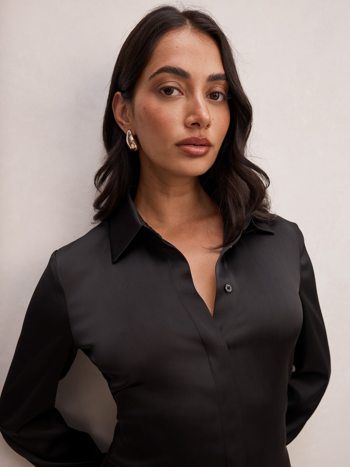 Gigi Fitted Cuffed Shirt