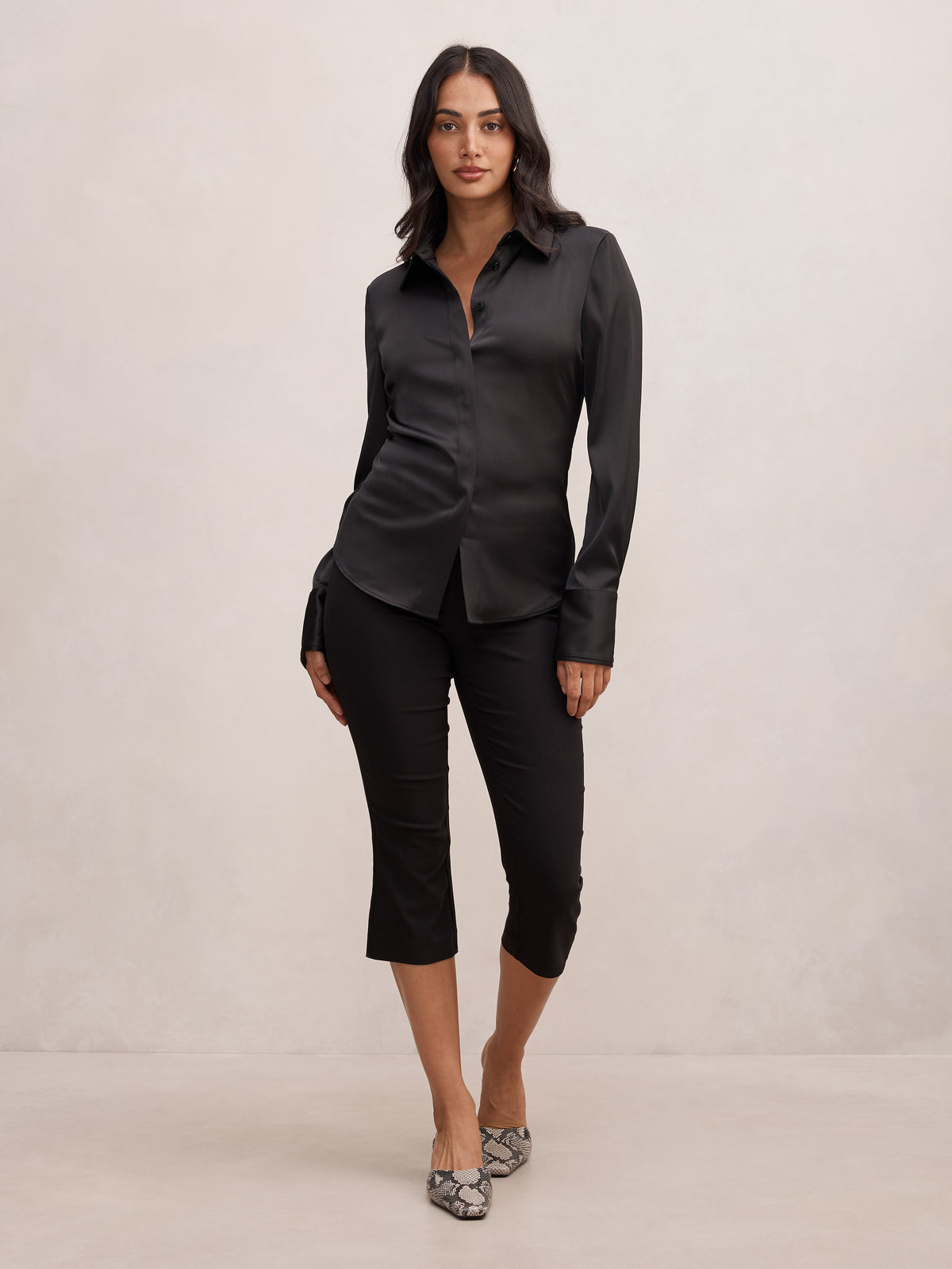 Gigi Fitted Cuffed Shirt