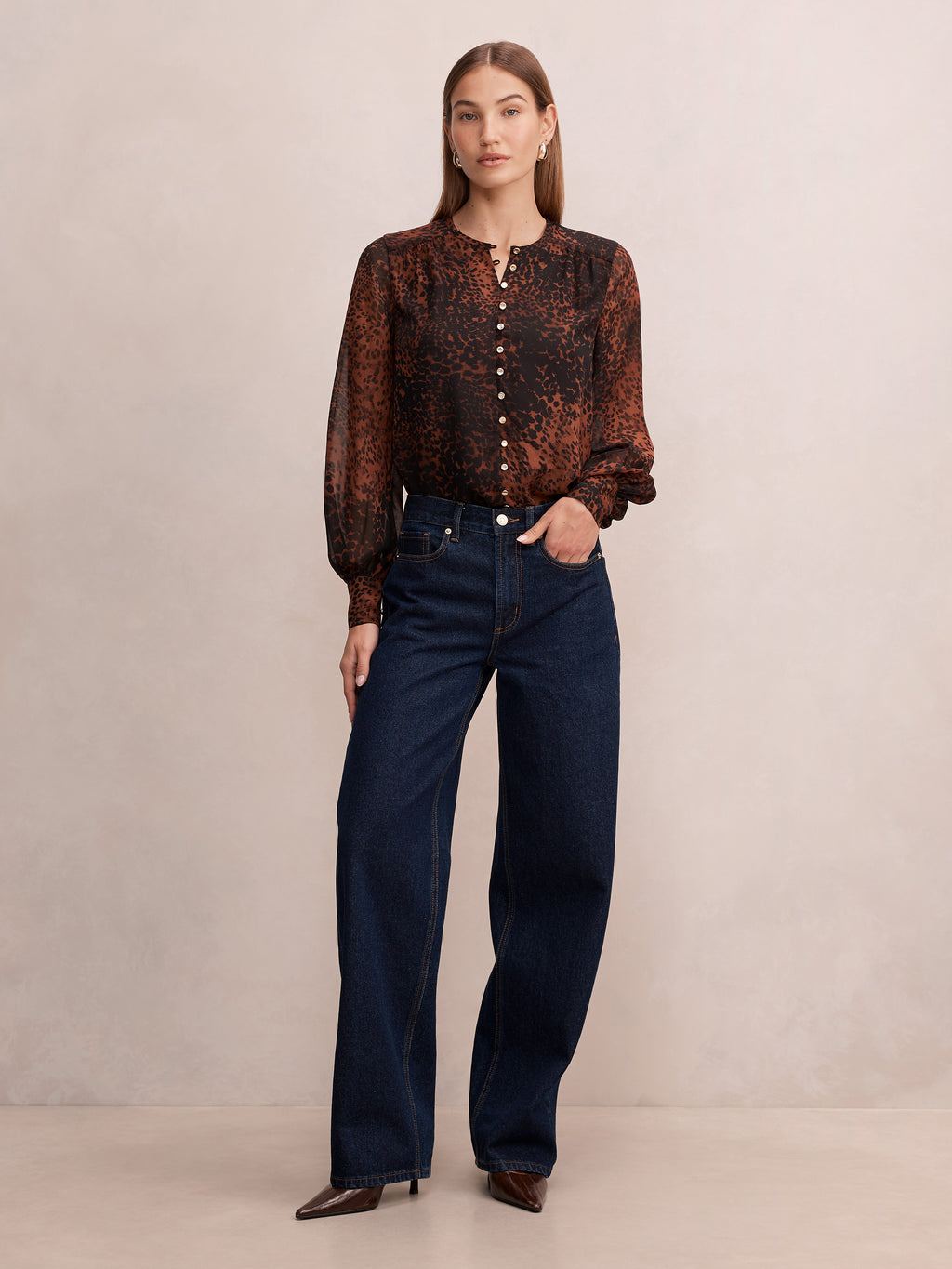 Rinna Printed Blouse