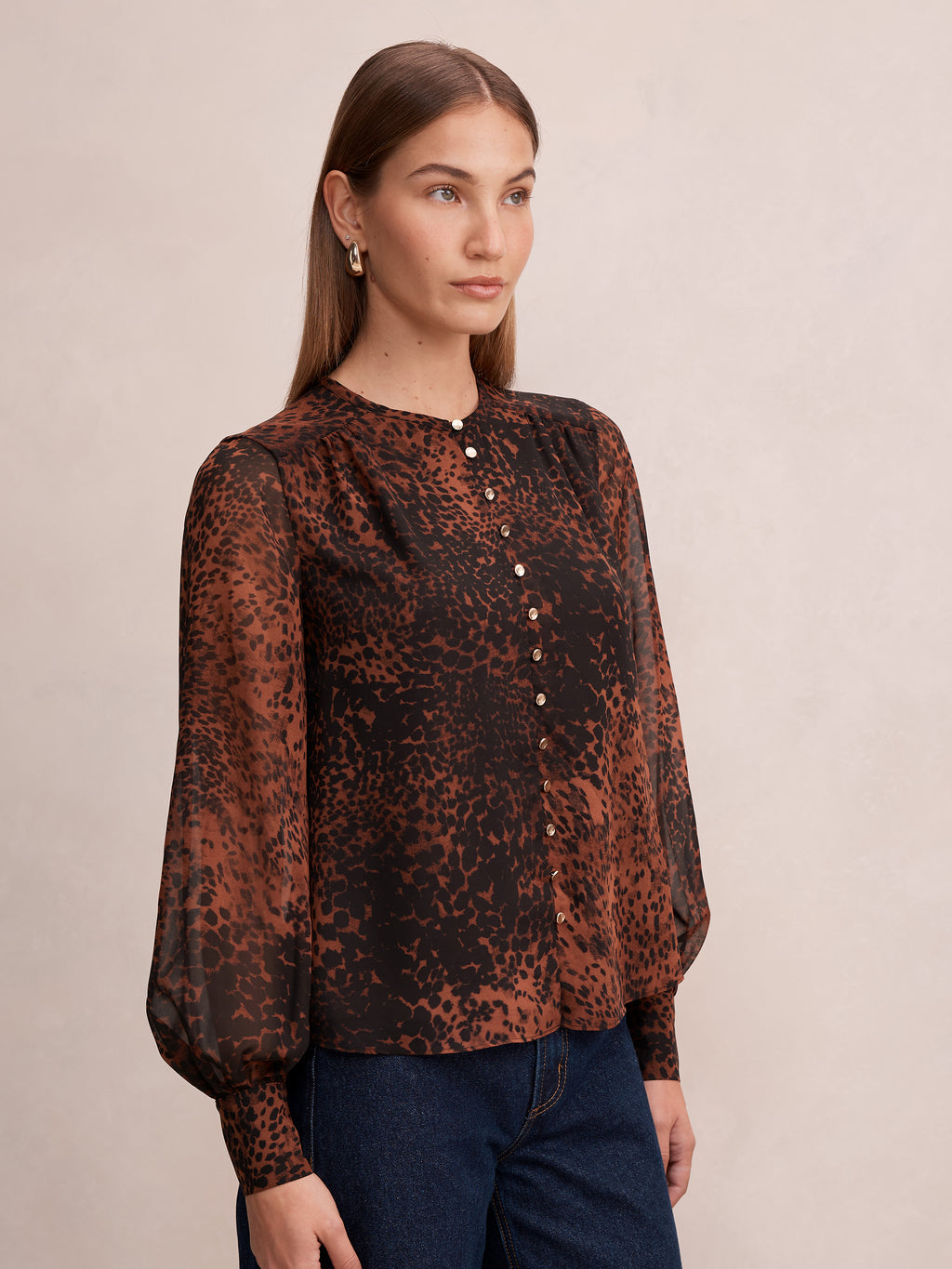 Rinna Printed Blouse