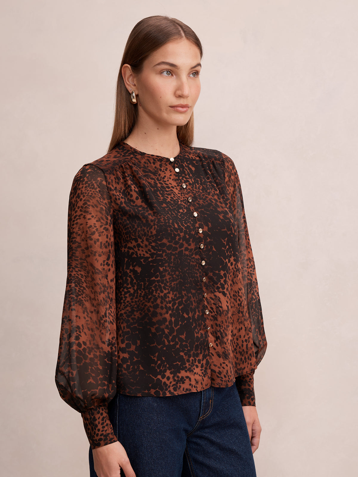Rinna Printed Blouse
