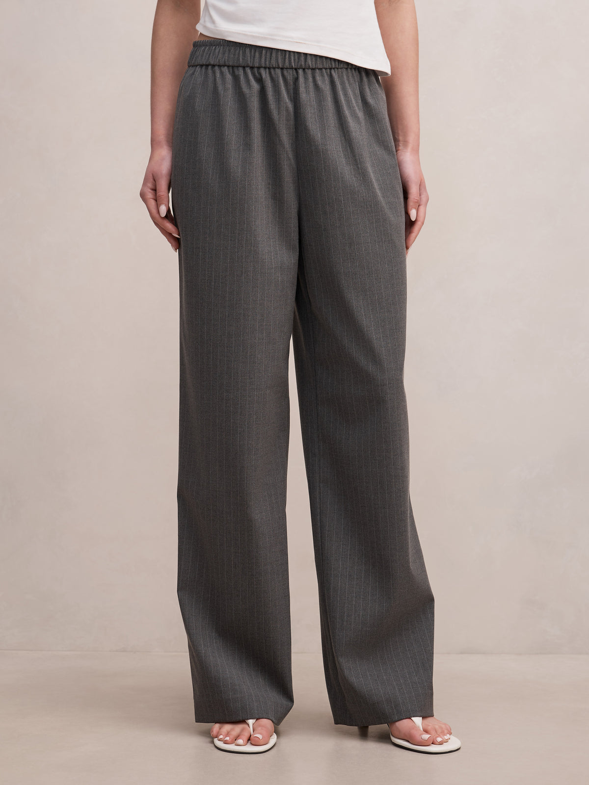 Ella Elastic Wide Leg Pant