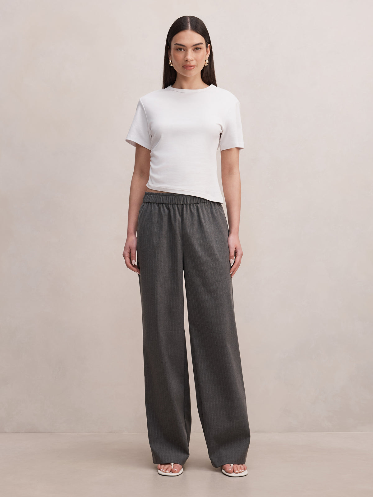 Ella Elastic Wide Leg Pant