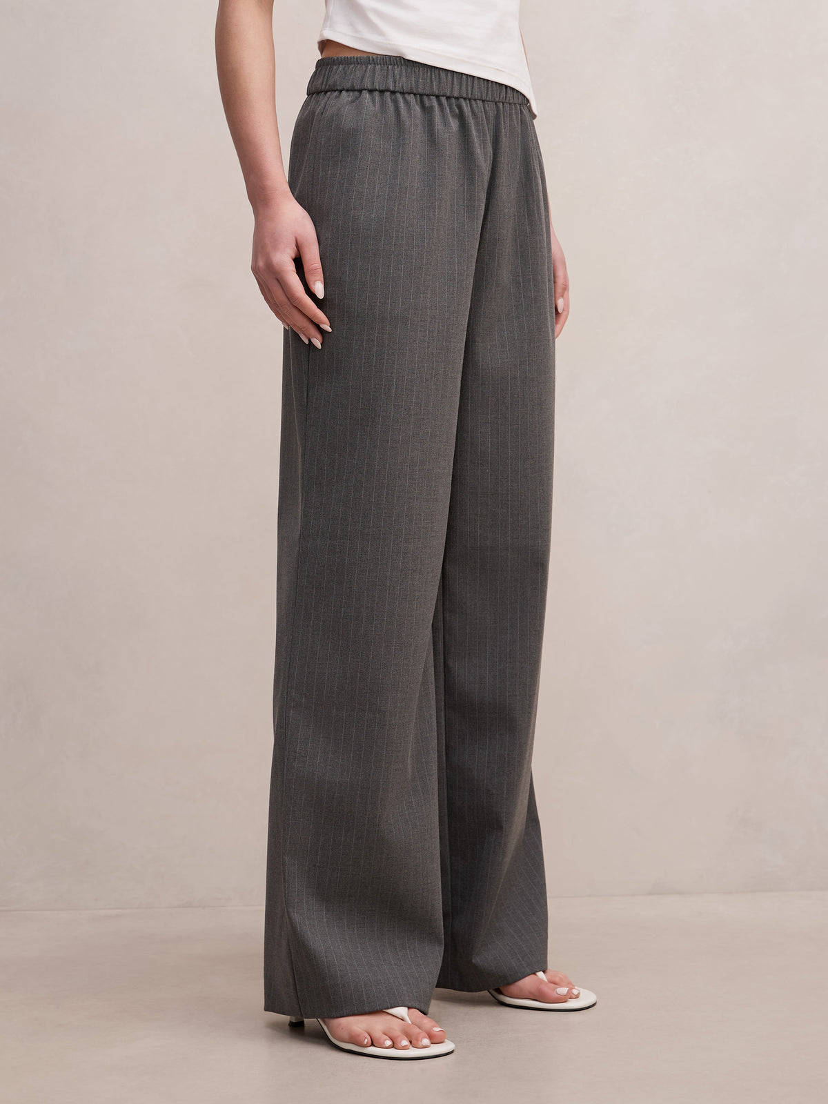 Ella Elastic Wide Leg Pant