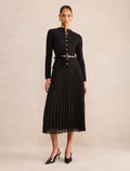 Milana Funnel Neck Midi Dress