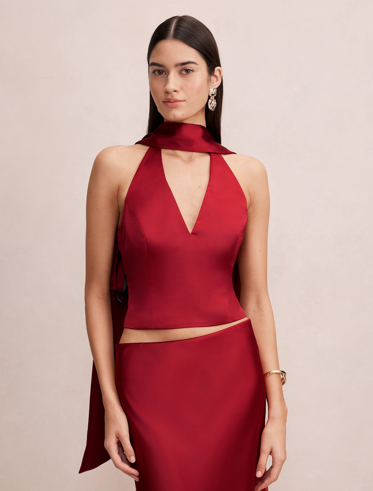 Bella Halter Scarf Top