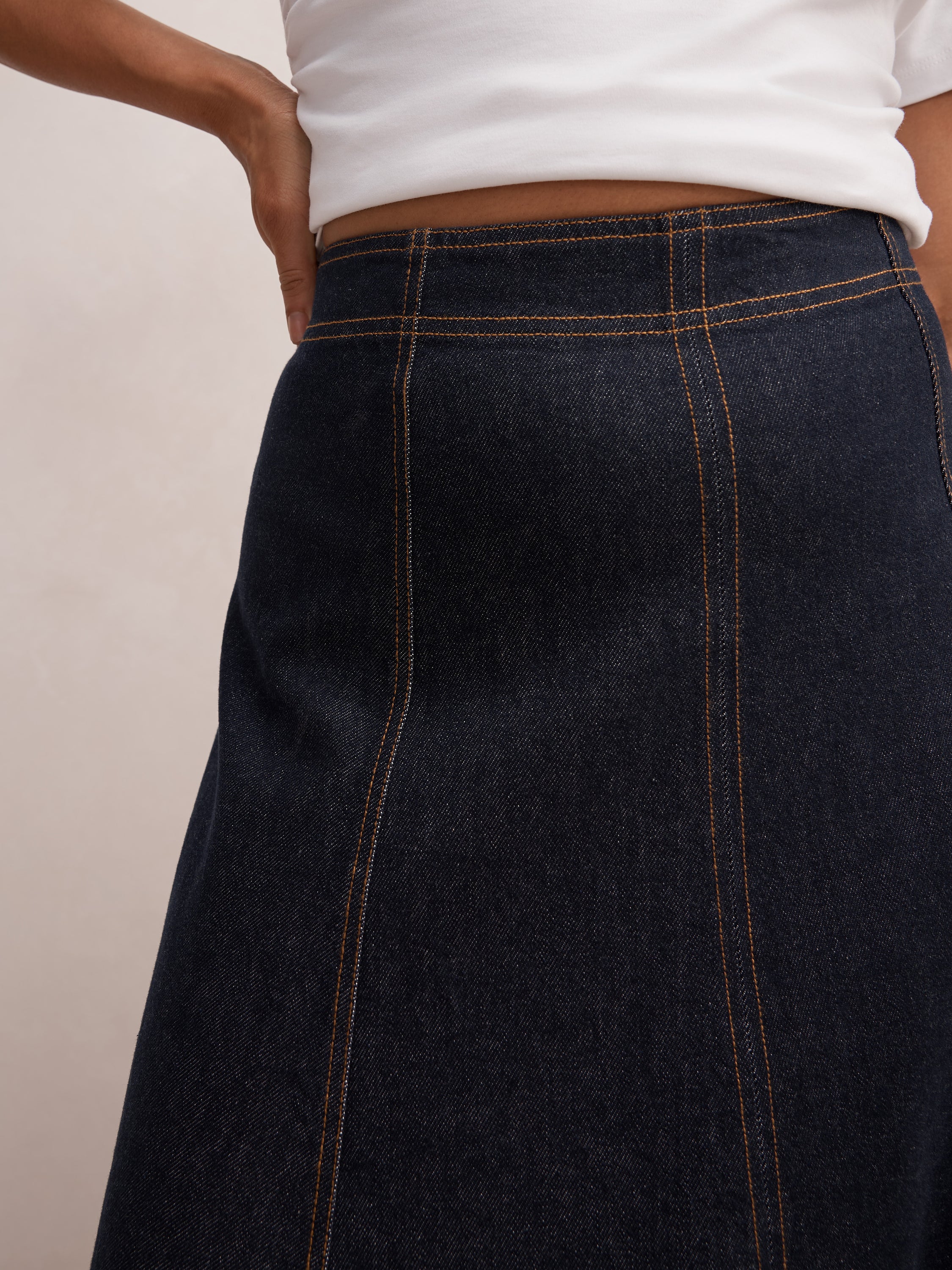 Georgia Denim Maxi Skirt