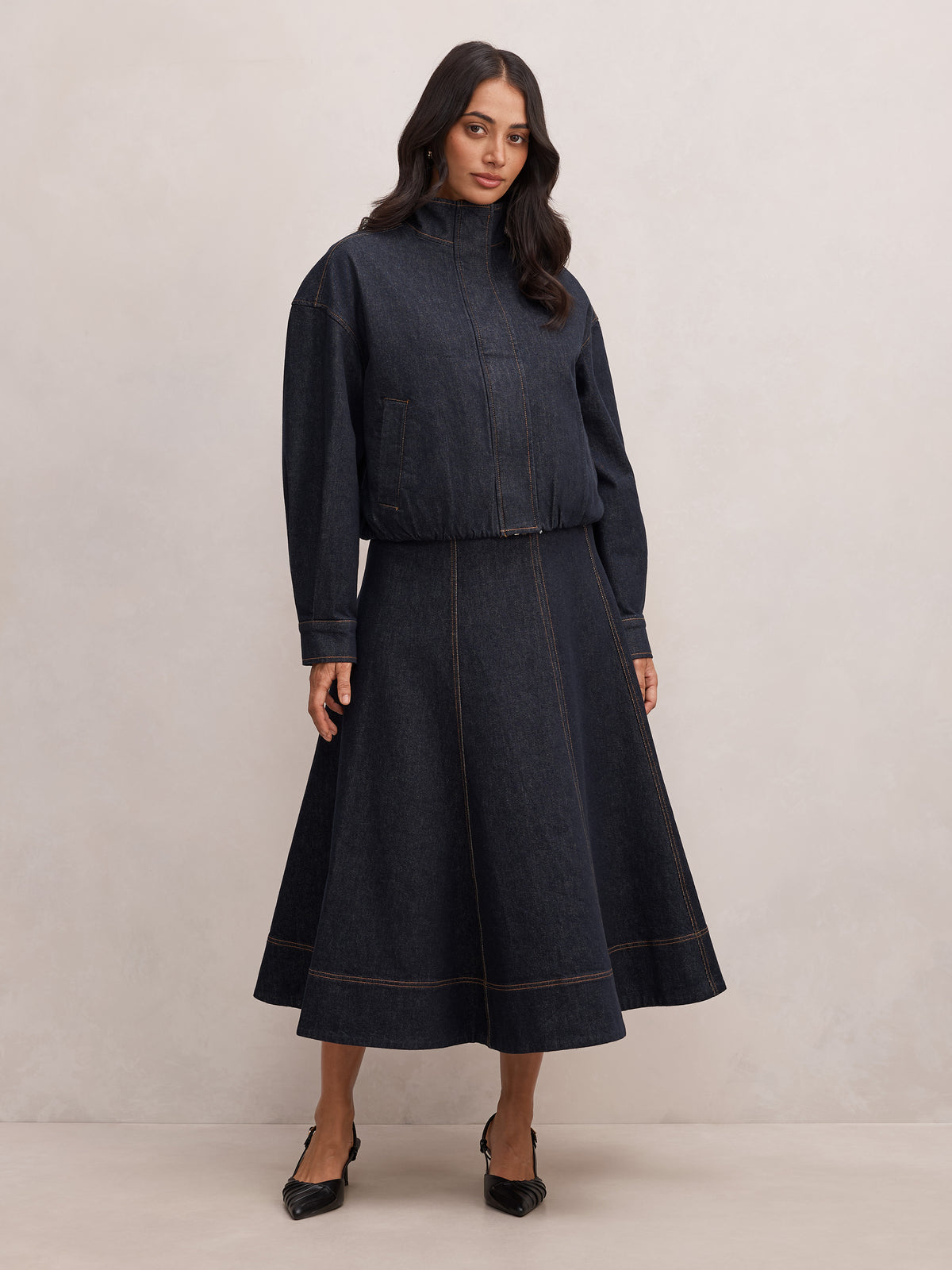 Georgia Denim Maxi Skirt