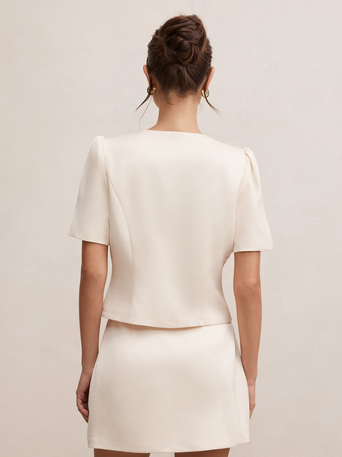 Tarni Structured Satin Blouse