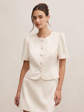 Tarni Structured Satin Blouse