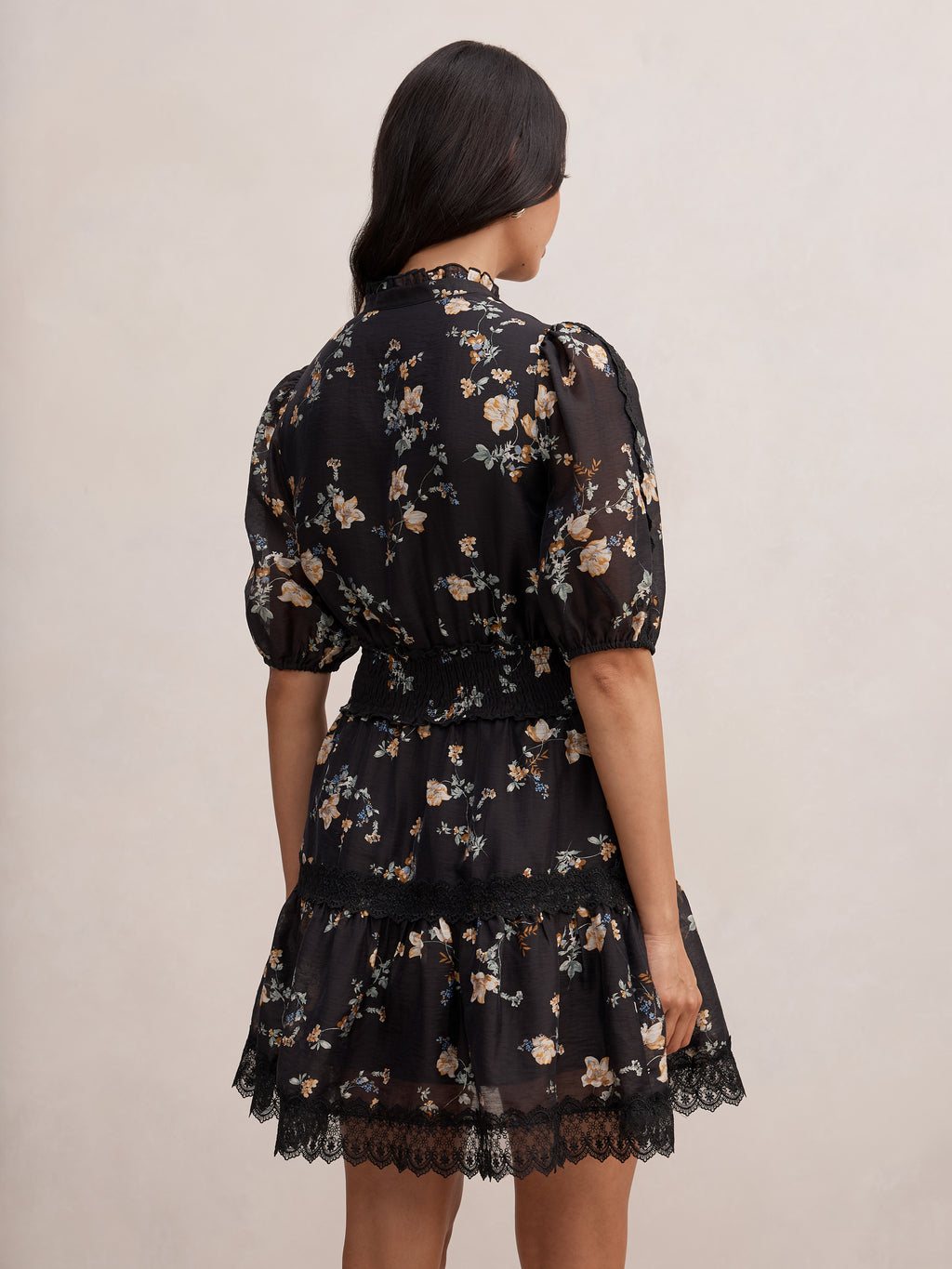Florence Lace Trim Skater Mini