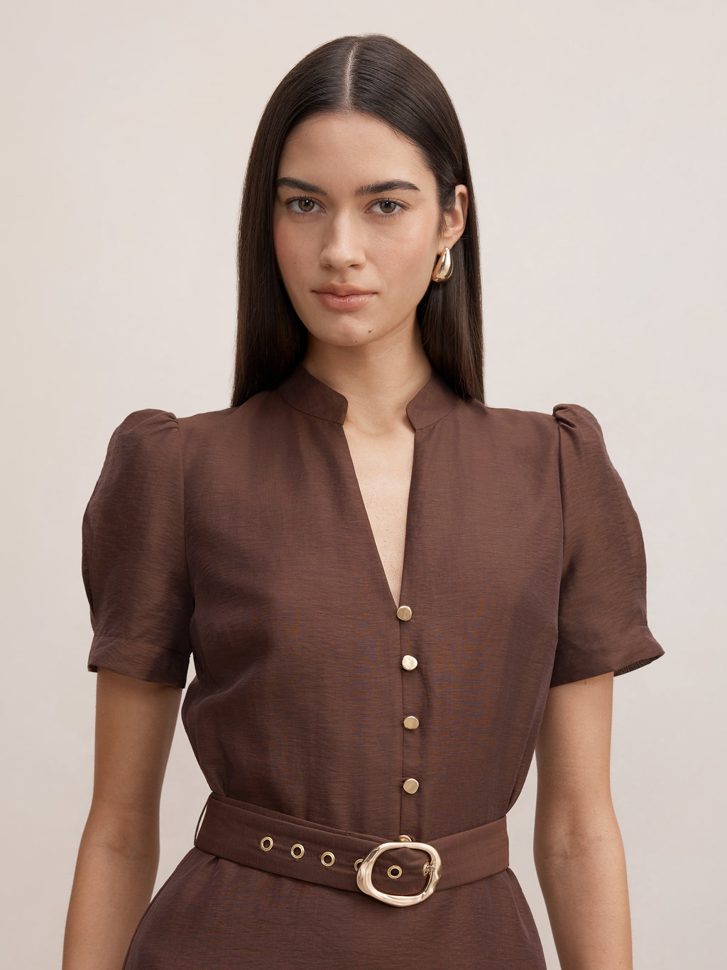 Vereena Button Down Midi Dress
