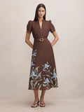 Vereena Button Down Midi Dress