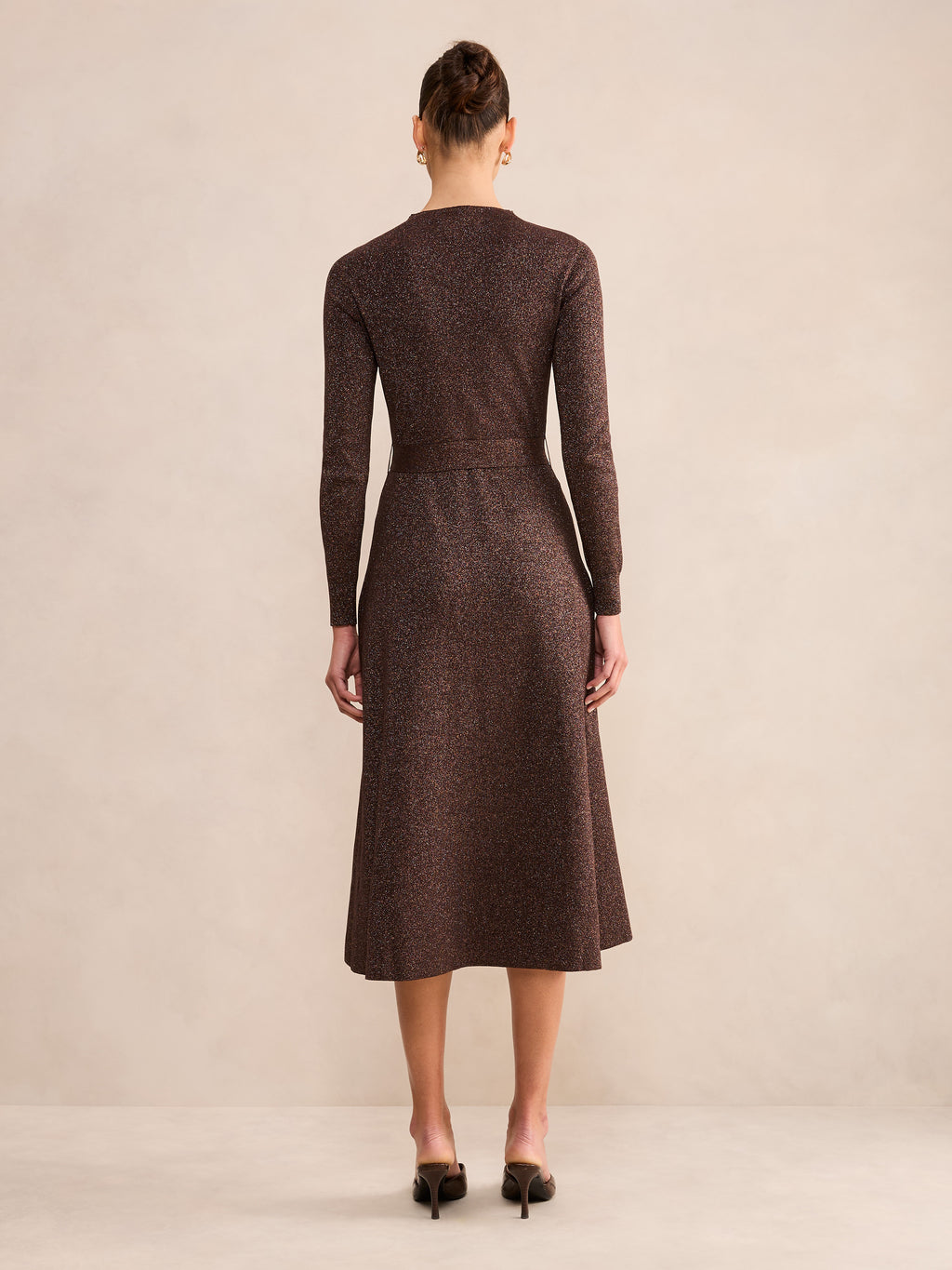 Felicity Metallic Knit Midi