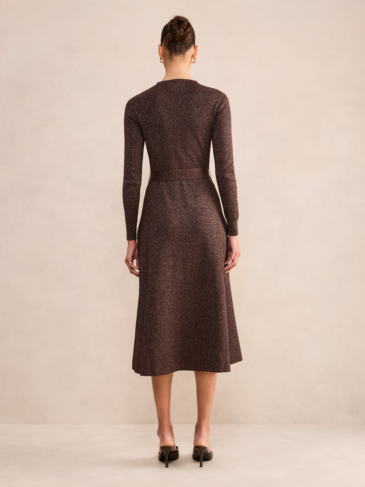 Felicity Metallic Knit Midi
