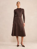 Felicity Metallic Knit Midi