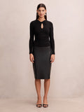 Evangeline Glitter Twist Long Sleeve