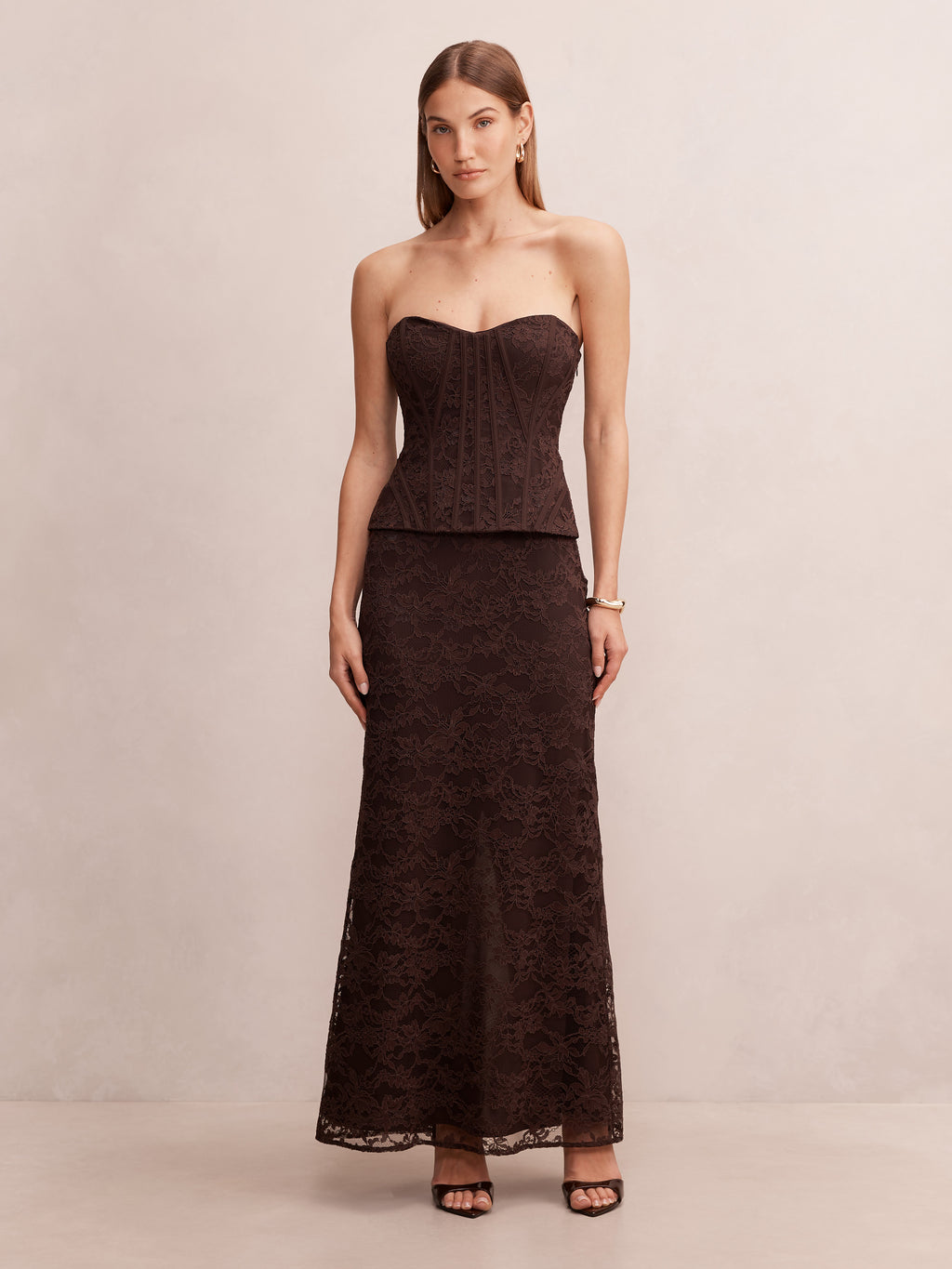 Myla Lace Corset Maxi Dress