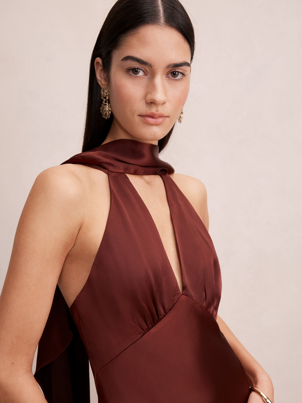 Montana Satin Scarf Maxi