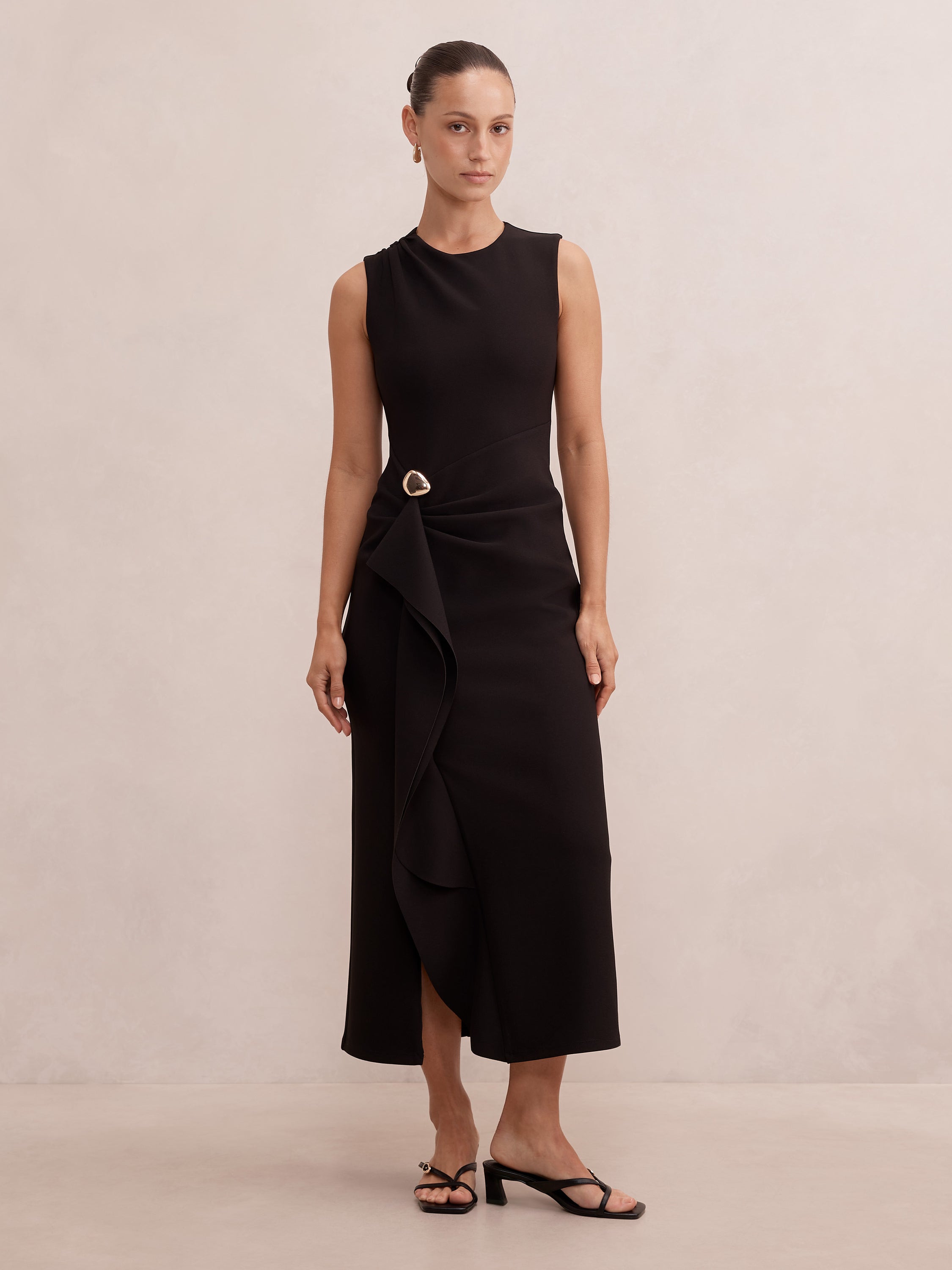 Rylie Petite Ruffle Maxi Dress