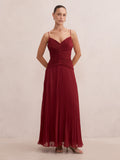 Bella Petite Pleated Maxi Dress