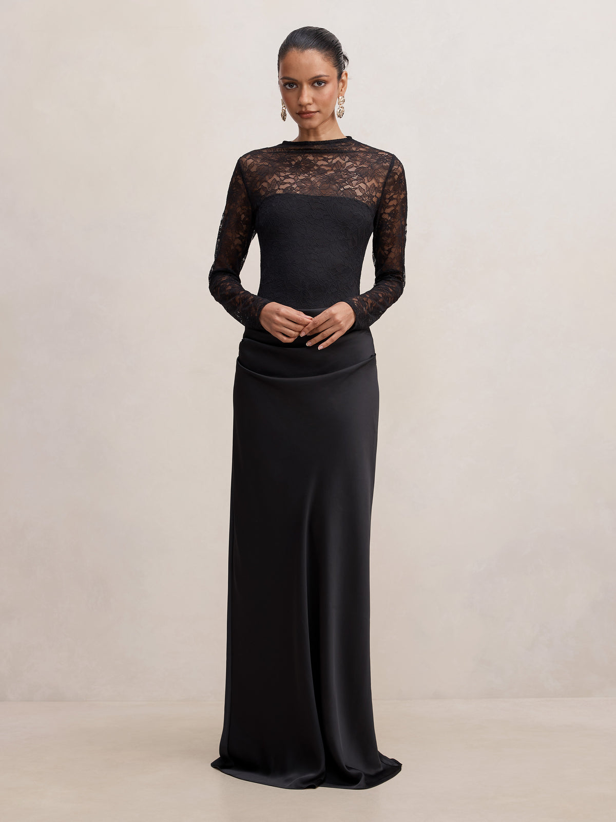 Jayde Petite Lace Bodice Maxi