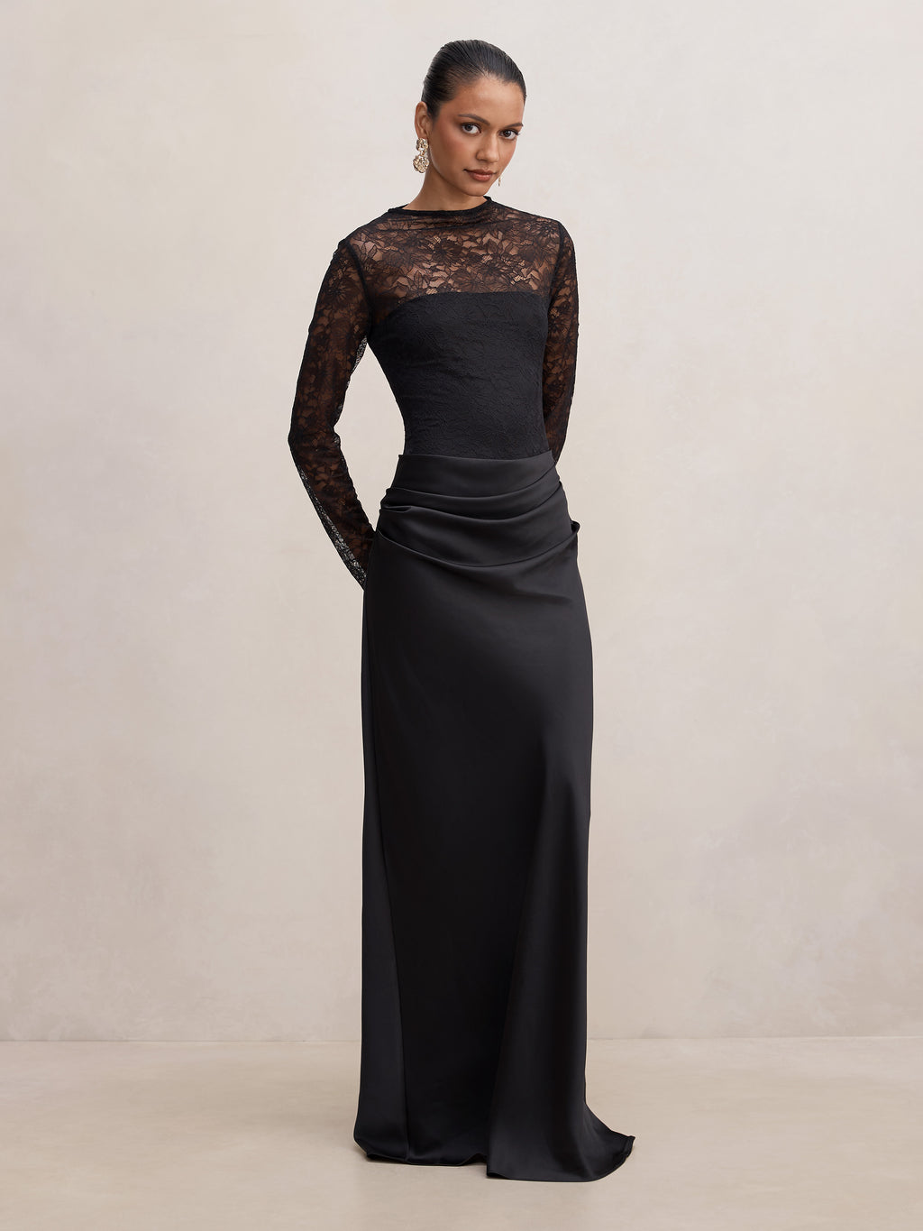 Jayde Petite Lace Bodice Maxi