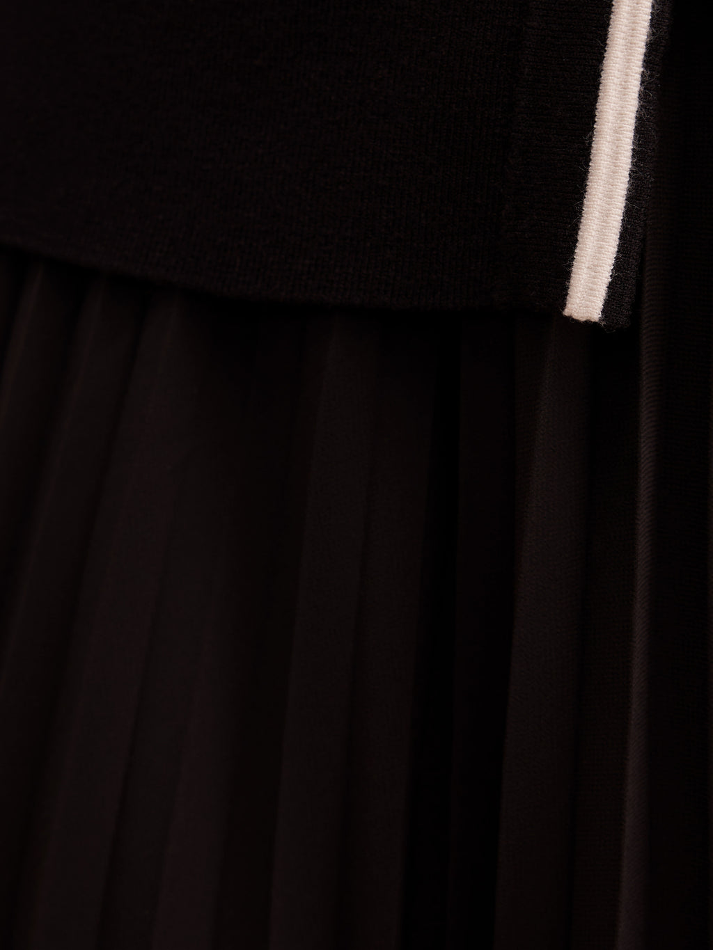 Delilah Petite Tipped Pleat Hem Midi