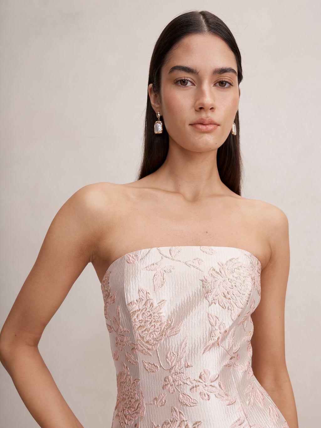 Charlotte Floral Jacquard Midi