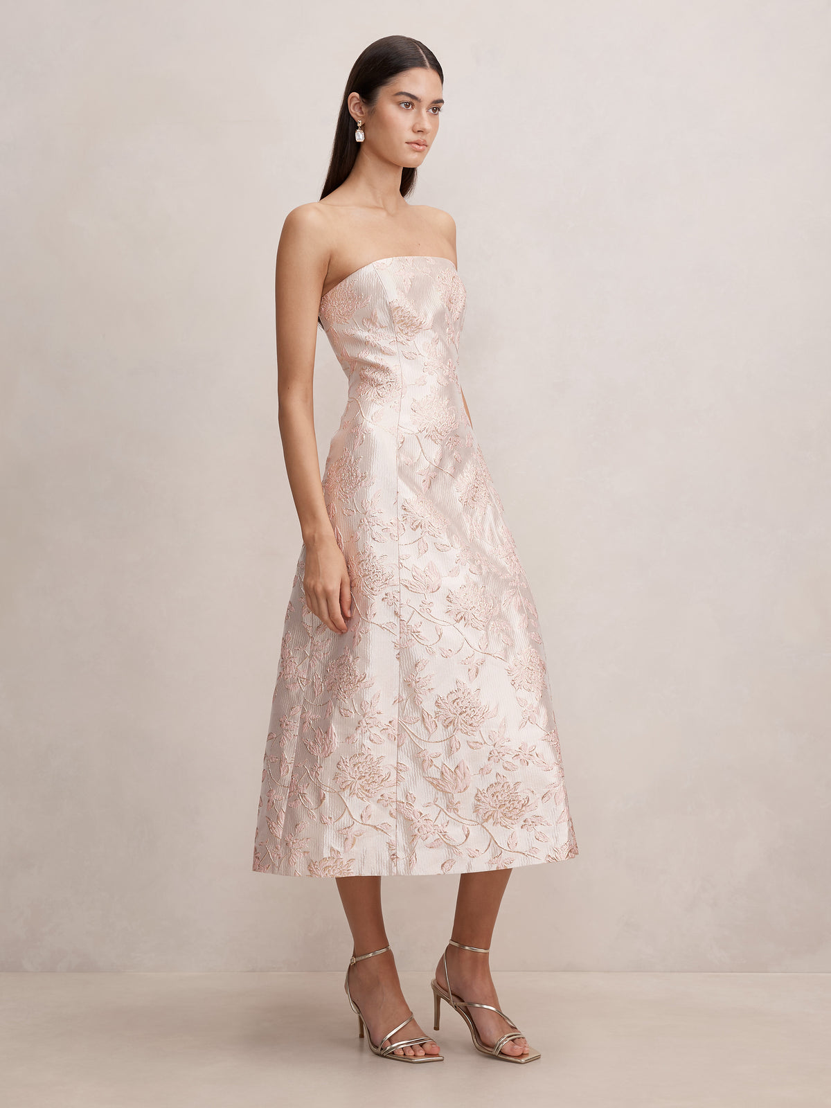 Charlotte Floral Jacquard Midi