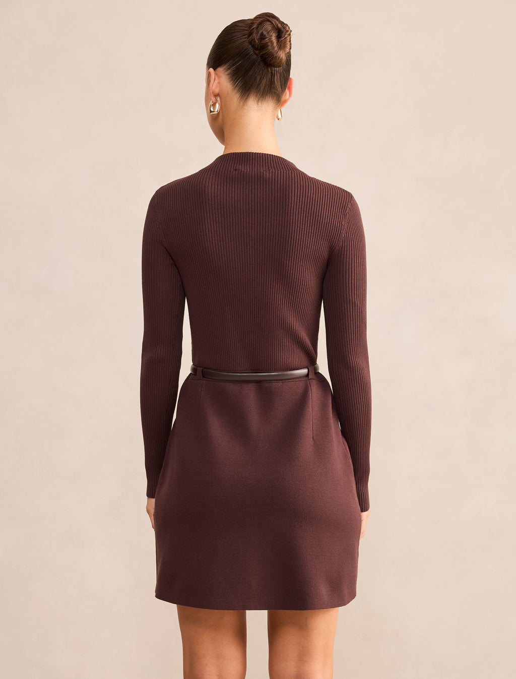 Kacie Petite Knit Mini Dress