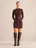 Kacie Petite Knit Mini Dress