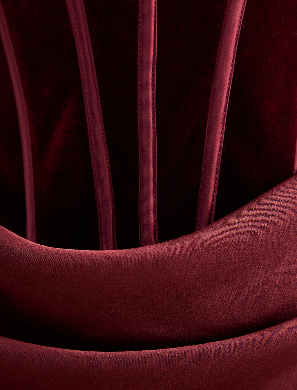 Isra Petite Velvet Corset Maxi