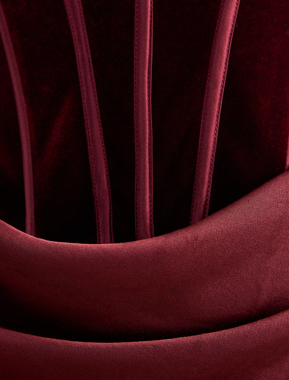 Isra Petite Velvet Corset Maxi