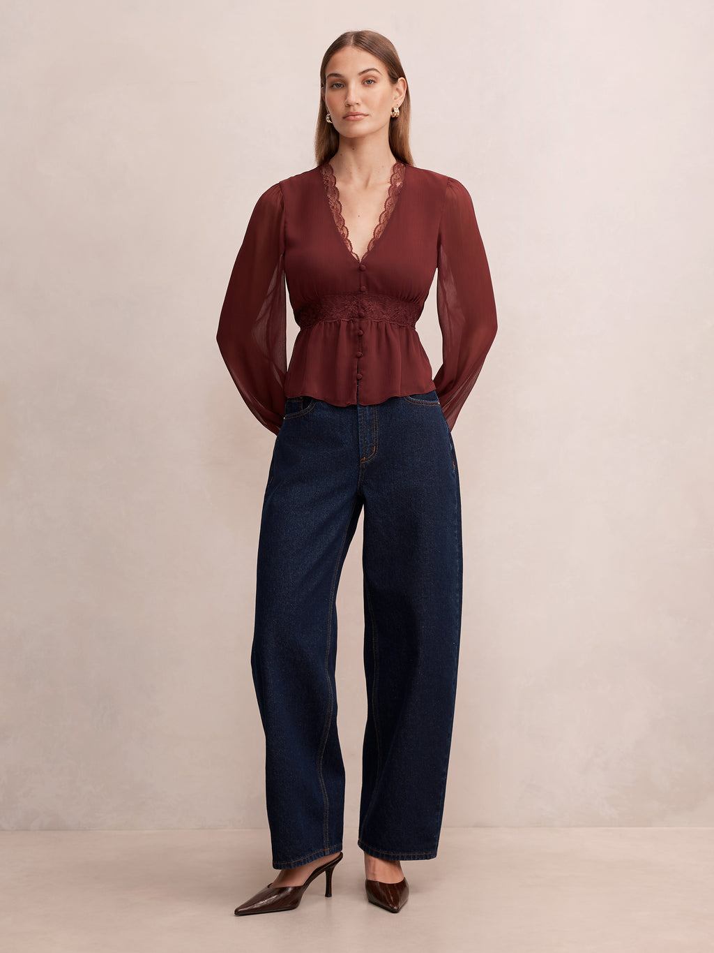 Matilda Lace Detail Blouse