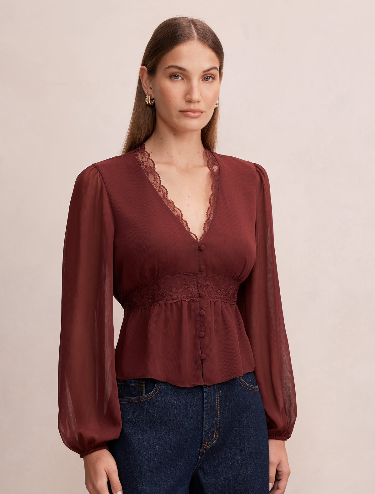 Matilda Lace Detail Blouse