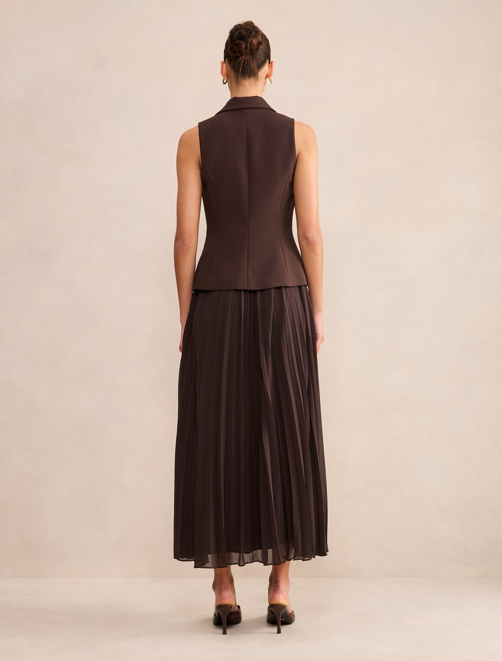 Lola Pleated Vest Maxi