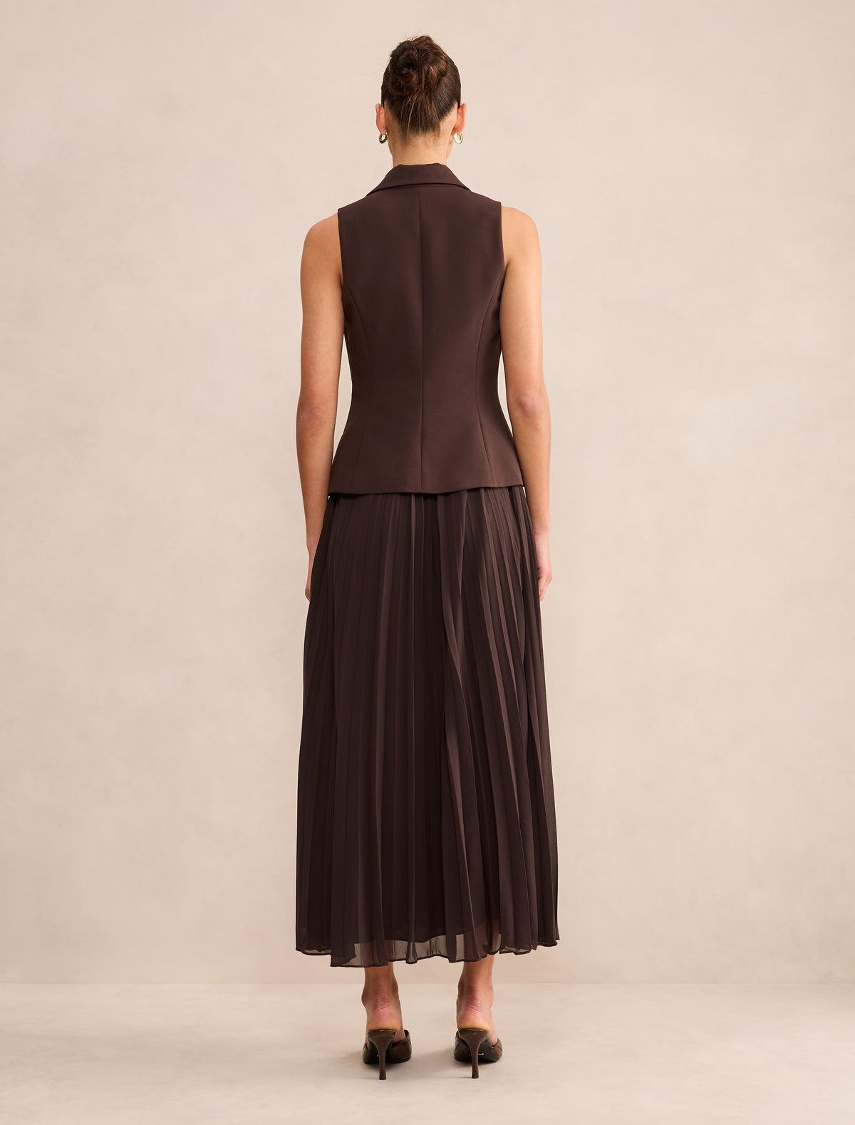 Lola Pleated Vest Maxi