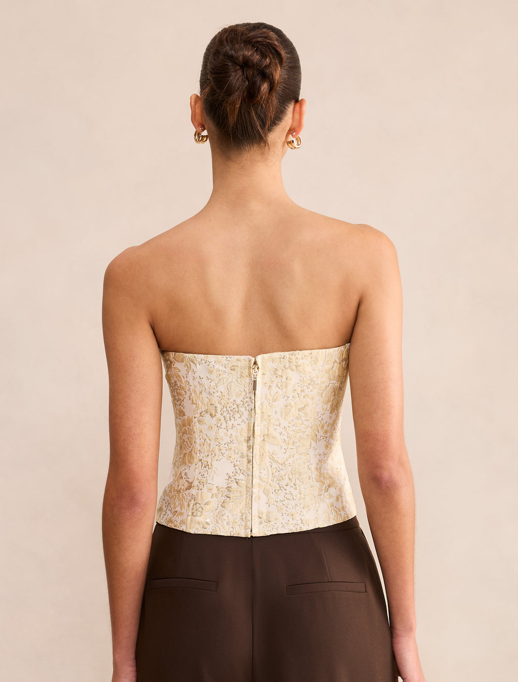 Lara Jacquard Corset Top