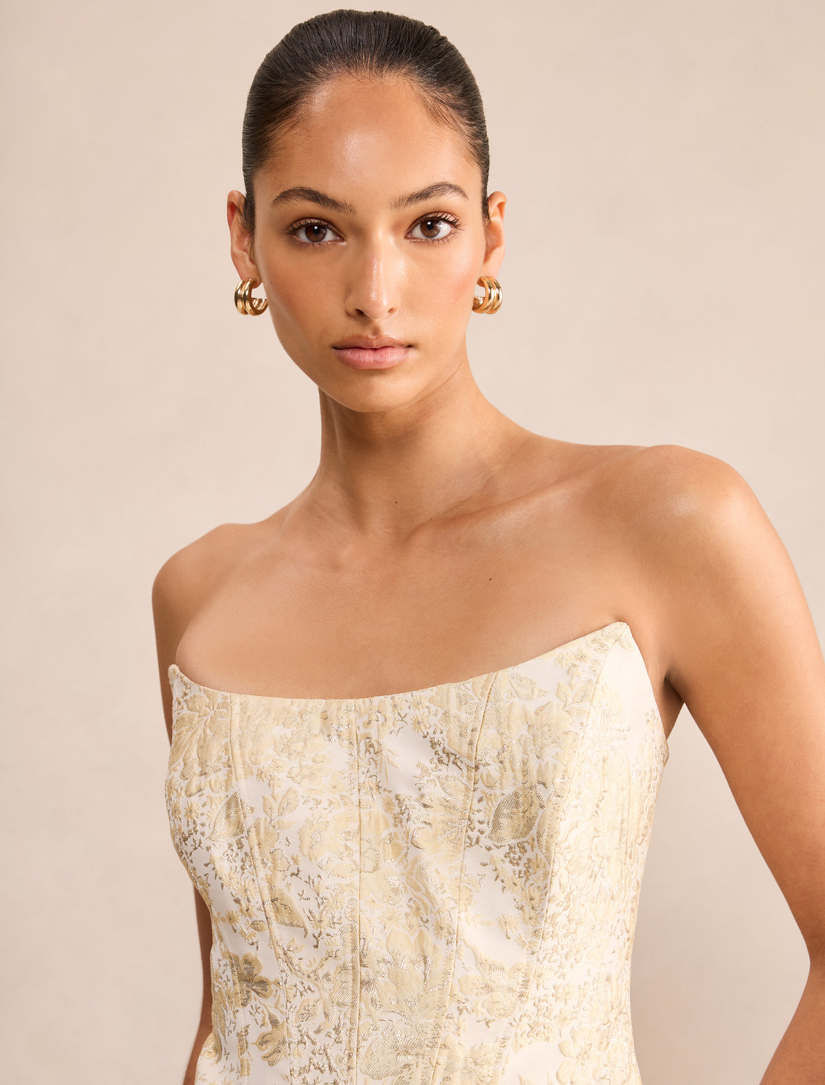 Lara Jacquard Corset Top