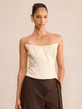 Lara Jacquard Corset Top