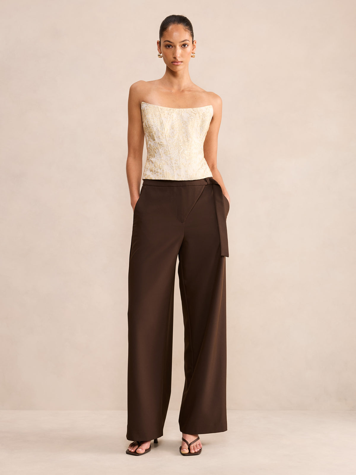 Lara Jacquard Corset Top