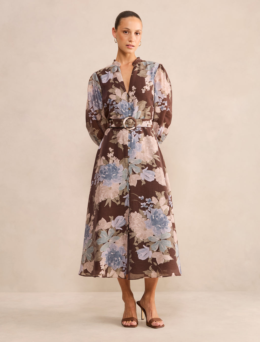 Irena Petite Printed Midi Dress